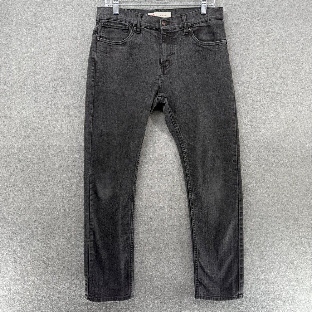 Levi's 511 Slim Fit Jeans Womens 20 Reg (W30 L30) Black Denim